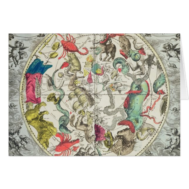 Karte der südlichen Hemisphäre (Vorderseite (Horizontal))