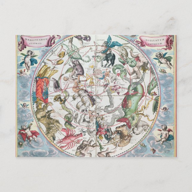 Karte der südlichen Hemisphäre 2 (Vorderseite)