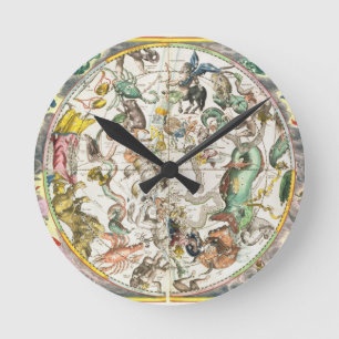 Karte der südlichen Hemisphäre, 'vom Celestia Runde Wanduhr