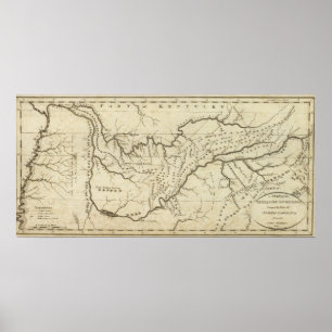 Karte der Tennassee sic Regierung Poster