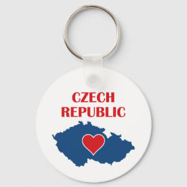 Karte der Tschechischen Republik Schlüsselanhänger