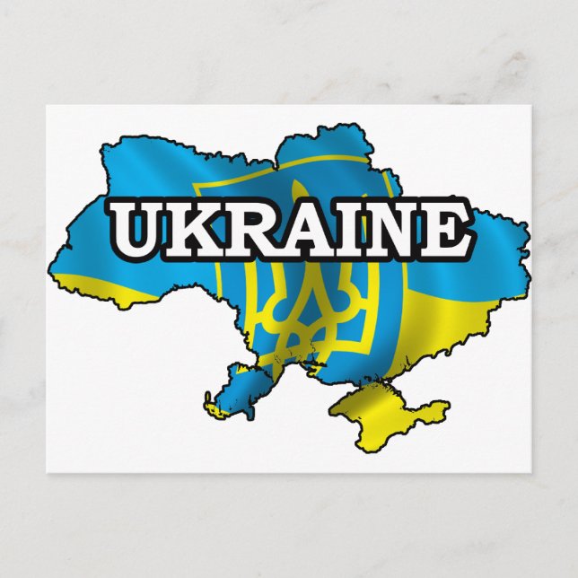 Karte der Ukraine (Vorderseite)
