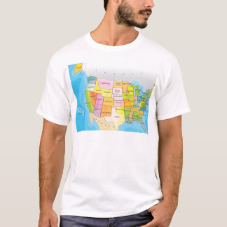 Karte der US-Staaten T-Shirt