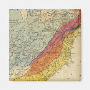 Karte der USA 4 Magnet