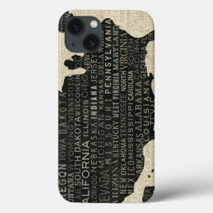 Karte der USA Case-Mate iPhone Hülle