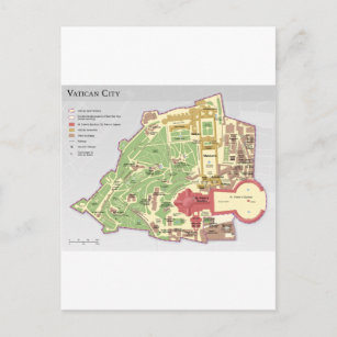 Karte der Vatikanstadt