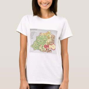 Karte der Vatikanstadt Vatikanstadt-Diagramm T-Shirt