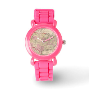 Karte der Vereinigten Staaten 5 Armbanduhr