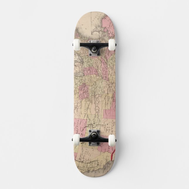 Karte der Vereinigten Staaten 5 Skateboard (Vorderseite)