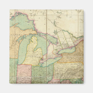 Karte der Vereinten Staaten 6 Magnet