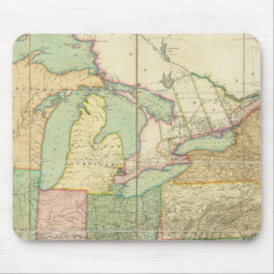 Karte der Vereinten Staaten 6 Mousepad