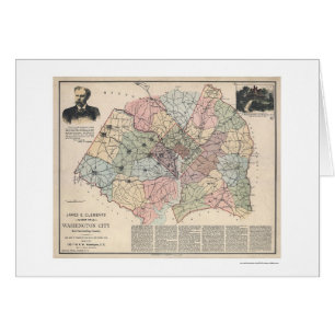 Karte der Washington DC-Vororte durch Clements