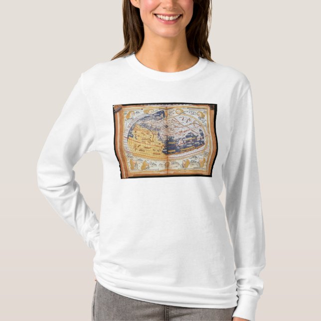 Karte der Welt, 1486 T-Shirt (Vorderseite)