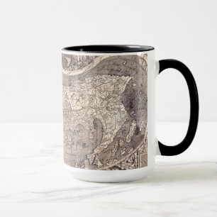 Karte der Welt 1507 Tasse
