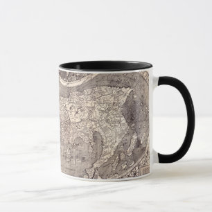 Karte der Welt 1507 Tasse
