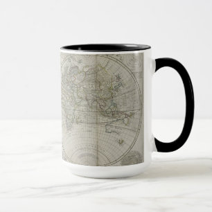 Karte der Welt   1736 Tasse