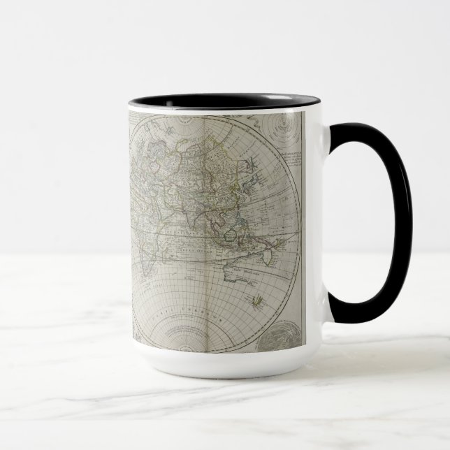 Karte der Welt | 1736 Tasse (Rechts)