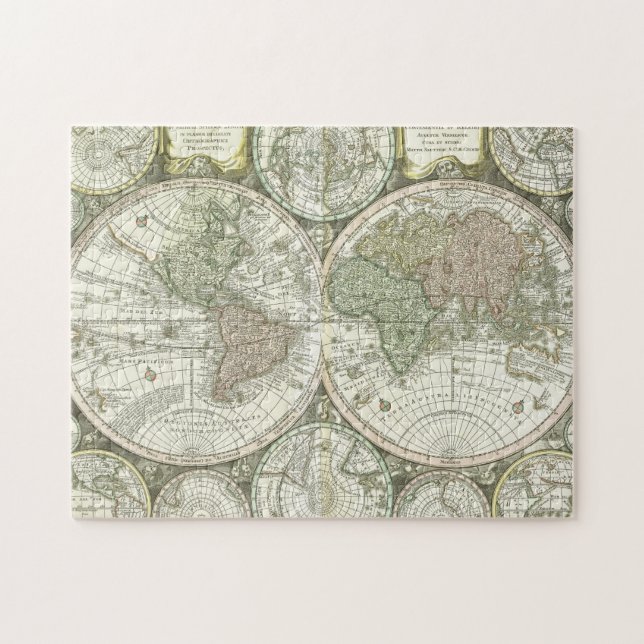 Karte der Welt | 1744 Puzzle (Horizontal)