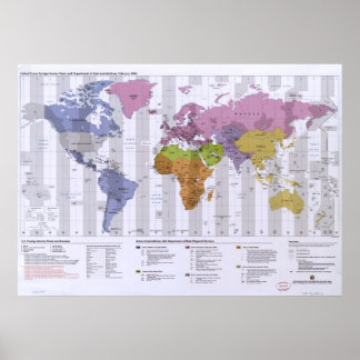 Karte der WELT 2006 Poster