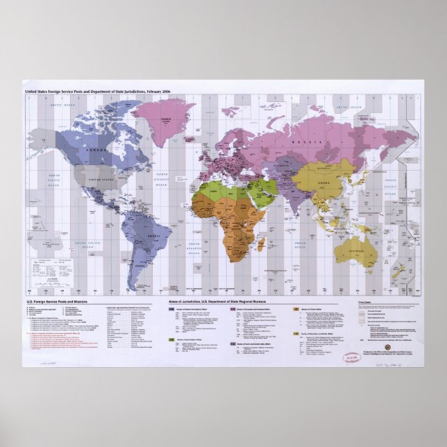 Karte der WELT 2006 Poster (Vorne)