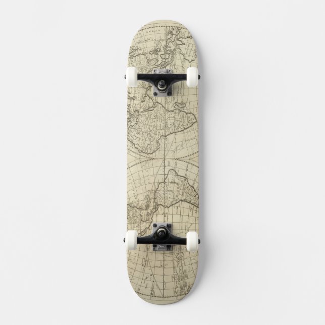 Karte der Welt 2 2 Skateboard (Vorderseite)