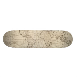 Karte der Welt 2 Skateboard