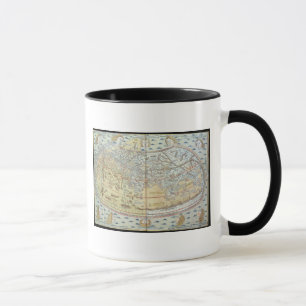 Karte der Welt 2 Tasse
