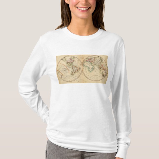 Karte der Welt 3 T-Shirt (Vorderseite)