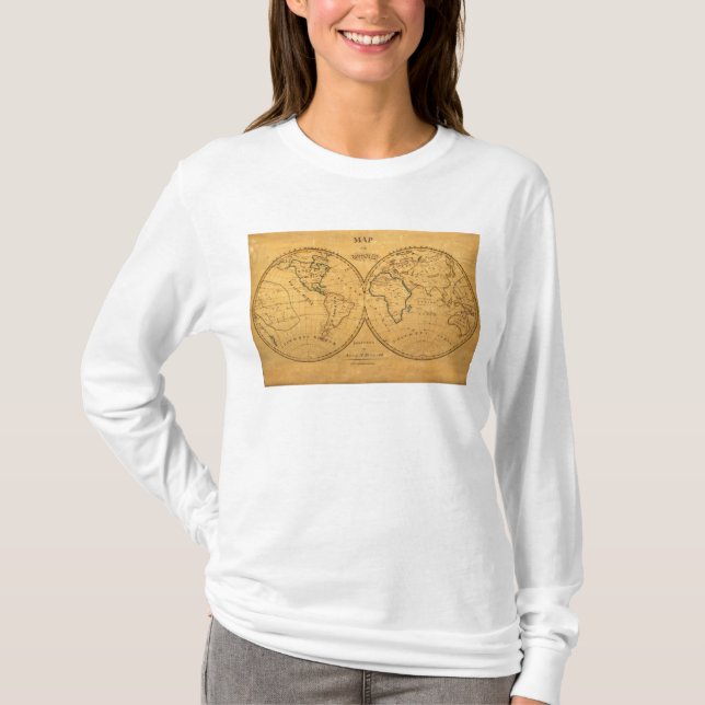 Karte der Welt 5 T-Shirt (Vorderseite)