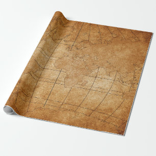 Karte der Welt Geschenkpapier