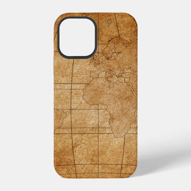 Karte der Welt iPhone Hülle (Rückseite)