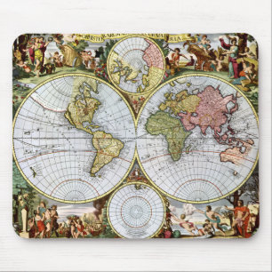 Karte der Welt Mousepad
