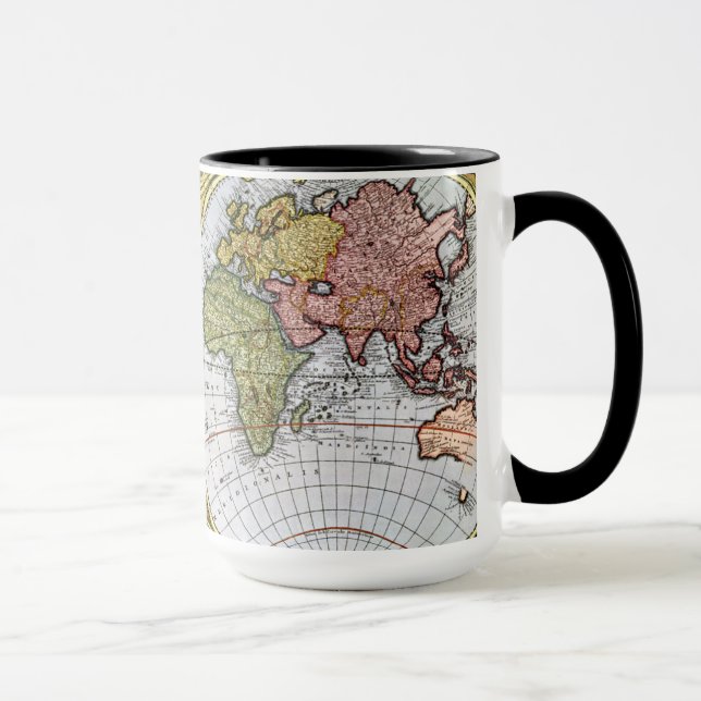 Karte der Welt Tasse (Rechts)