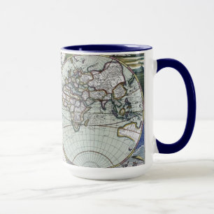 Karte der Welt Tasse