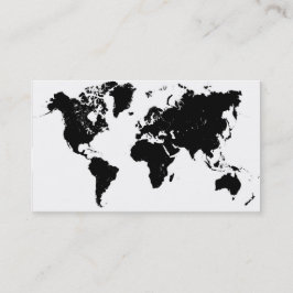Karte der Welt - Visitenkarte
