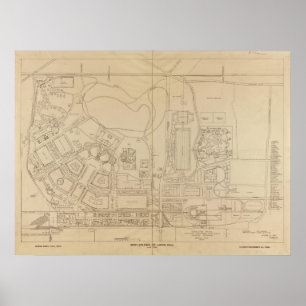 Karte der Weltausstellung 1904 in St. Louis, Misso Poster