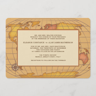 Karte der weltweiten Einladung