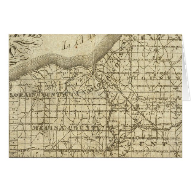 Karte der Western Reserve (Vorderseite (Horizontal))