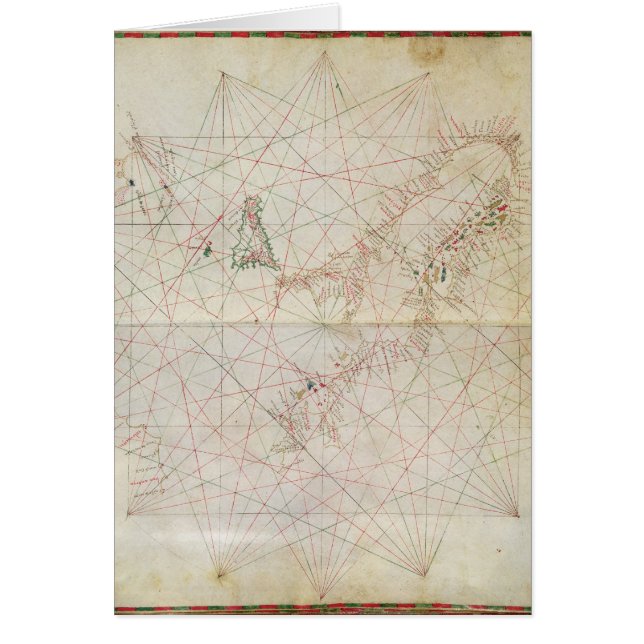 Karte des adriatischen Meeres (Vorne)