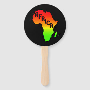 Karte des afrikanischen Kontinents       Fächer