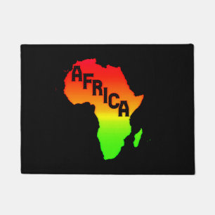 Karte des afrikanischen Kontinents Fußmatte