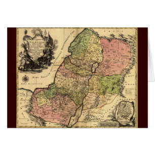 Karte des alten Israels mit den zwölf Stämmen