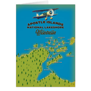 Karte des Apostle Islands National Lakeshore