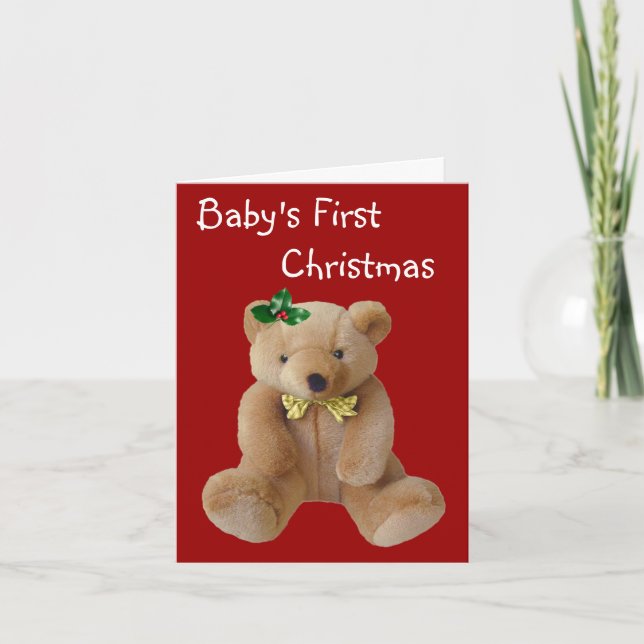 Karte des Babys Weihnachts (Vorderseite)