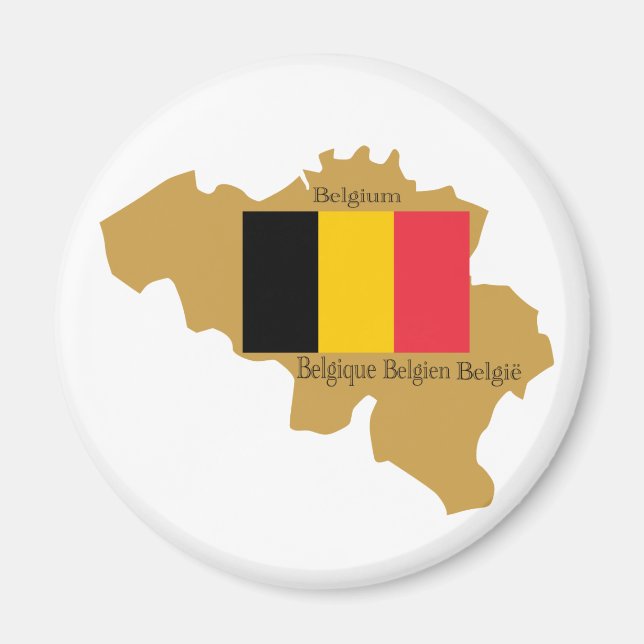 Karte des belgischen Magnet (Vorne)