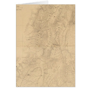 Karte des Bezirks der Hochplateaus von Utah