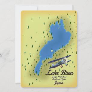 Karte des Biwa-Sees Japan