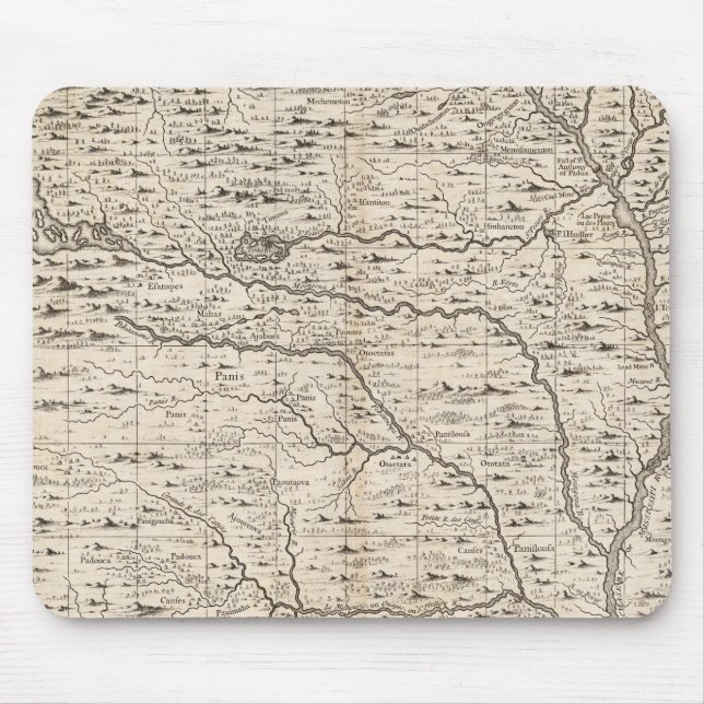 Karte des britischen Empire in Amerika Blatt 5 Mousepad (Vorne)