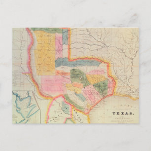 Karte des Bundesstaates Texas   1835