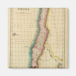 Karte des Chilis Magnet